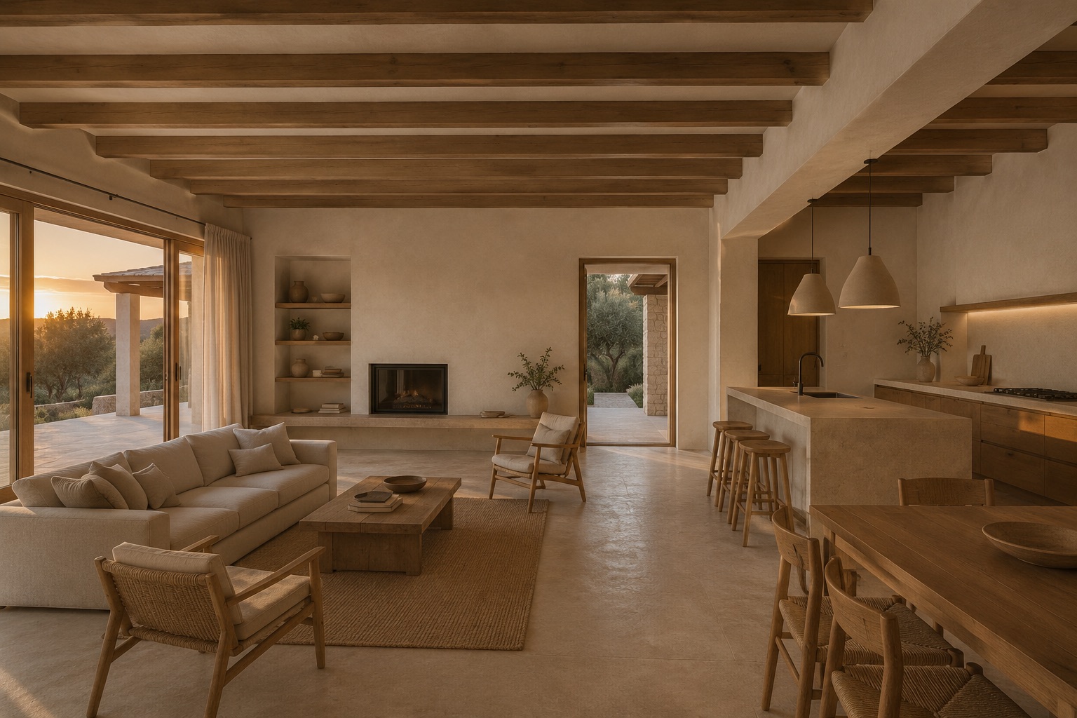 Finca rústica de obra nueva con impresionantes vistas panorámicas y puestas de sol cerca de San Lorenzo