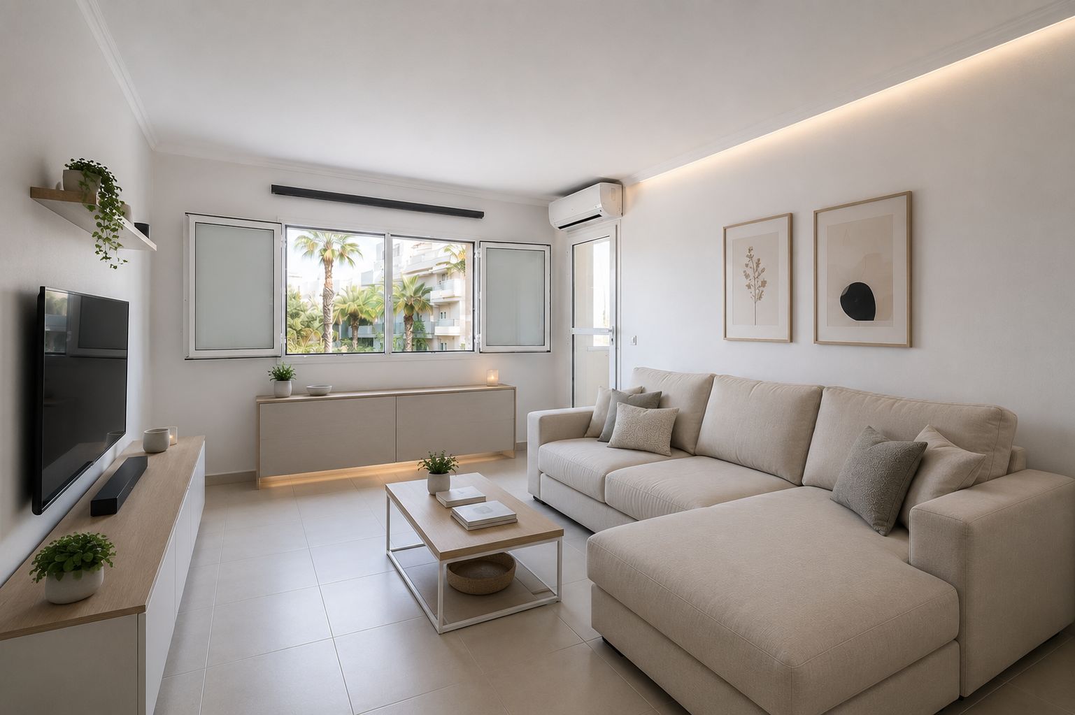 Piso con terraza y vistas al mar para actualizar
