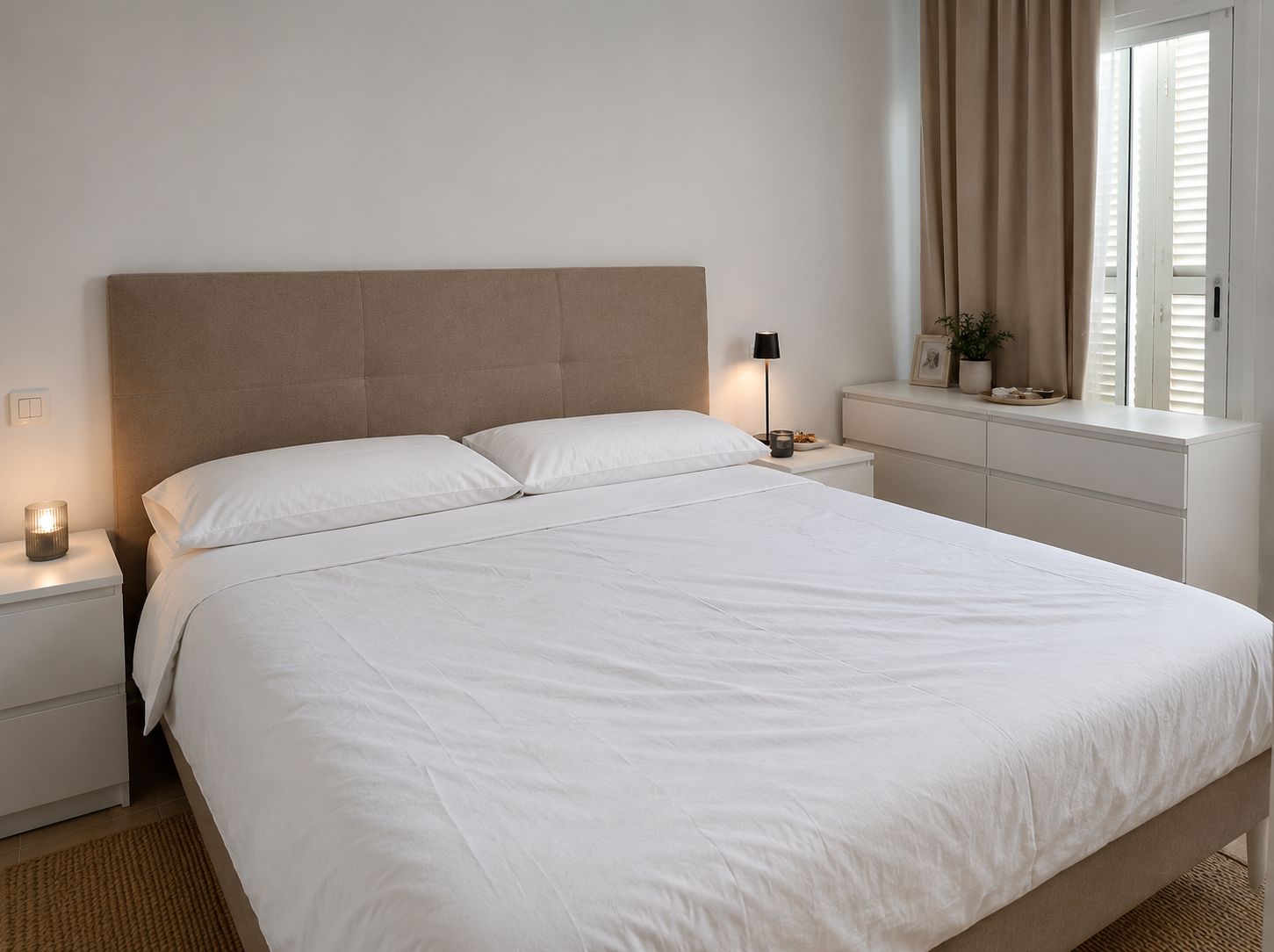 Renovierte 45 m² große Wohnung in Platja de Muro mit Balkon und Meerblick.