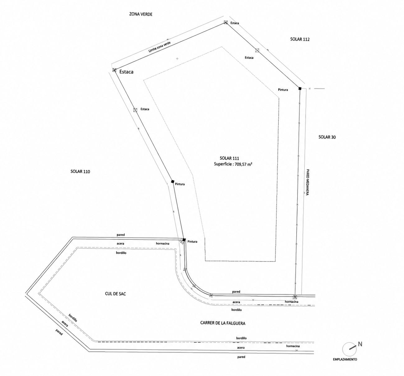 Exklusive städtische Parzelle von 710 m² in Bonaire (Alcúdia) mit verfügbarer Vorprojektplanung.