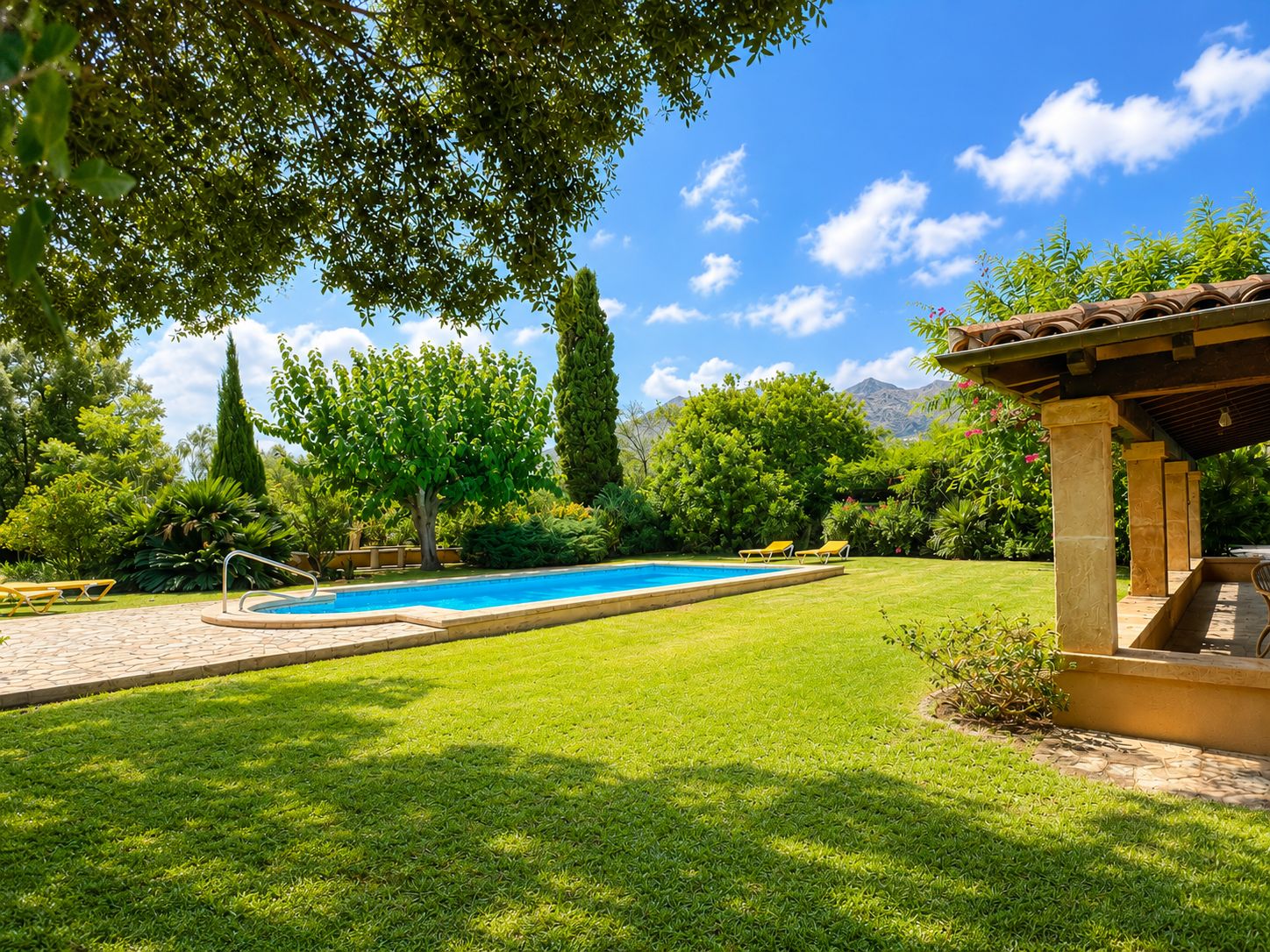 Rustic estate with views, pool, privacy, and Mallorcan charm in Pollença.