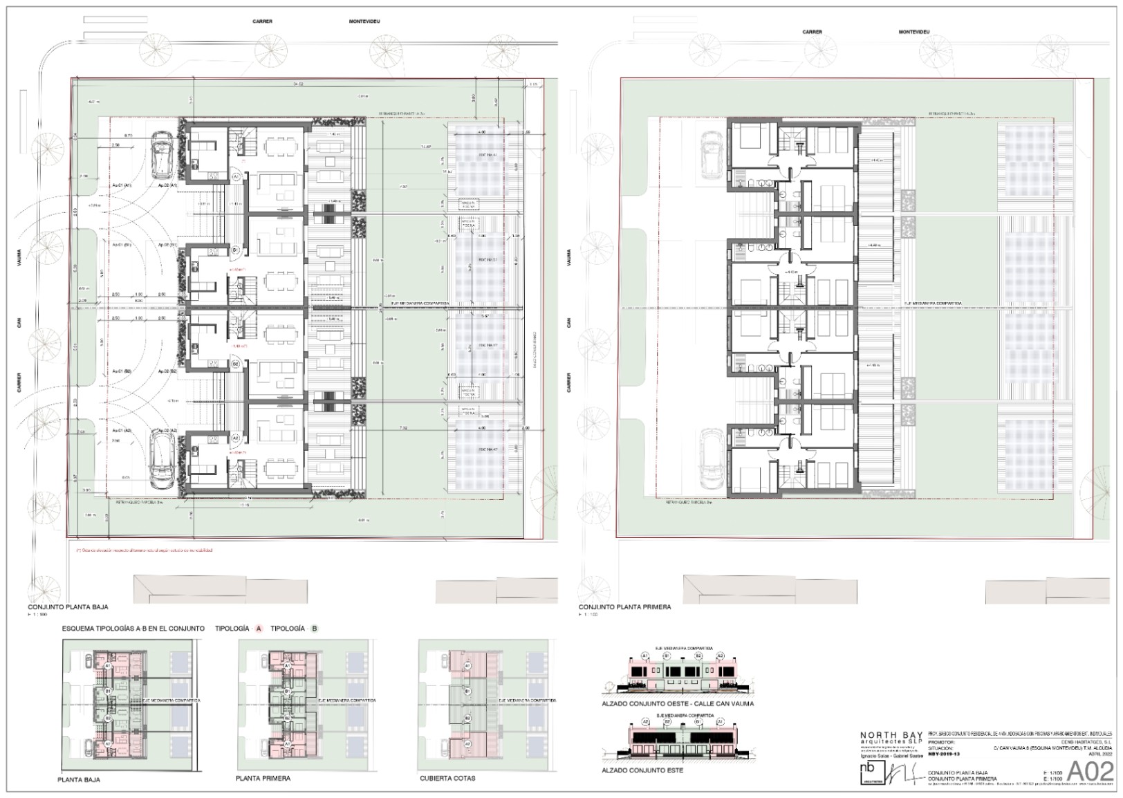 Chalet adosado de nueva construcción con piscina a pasos del mar.
