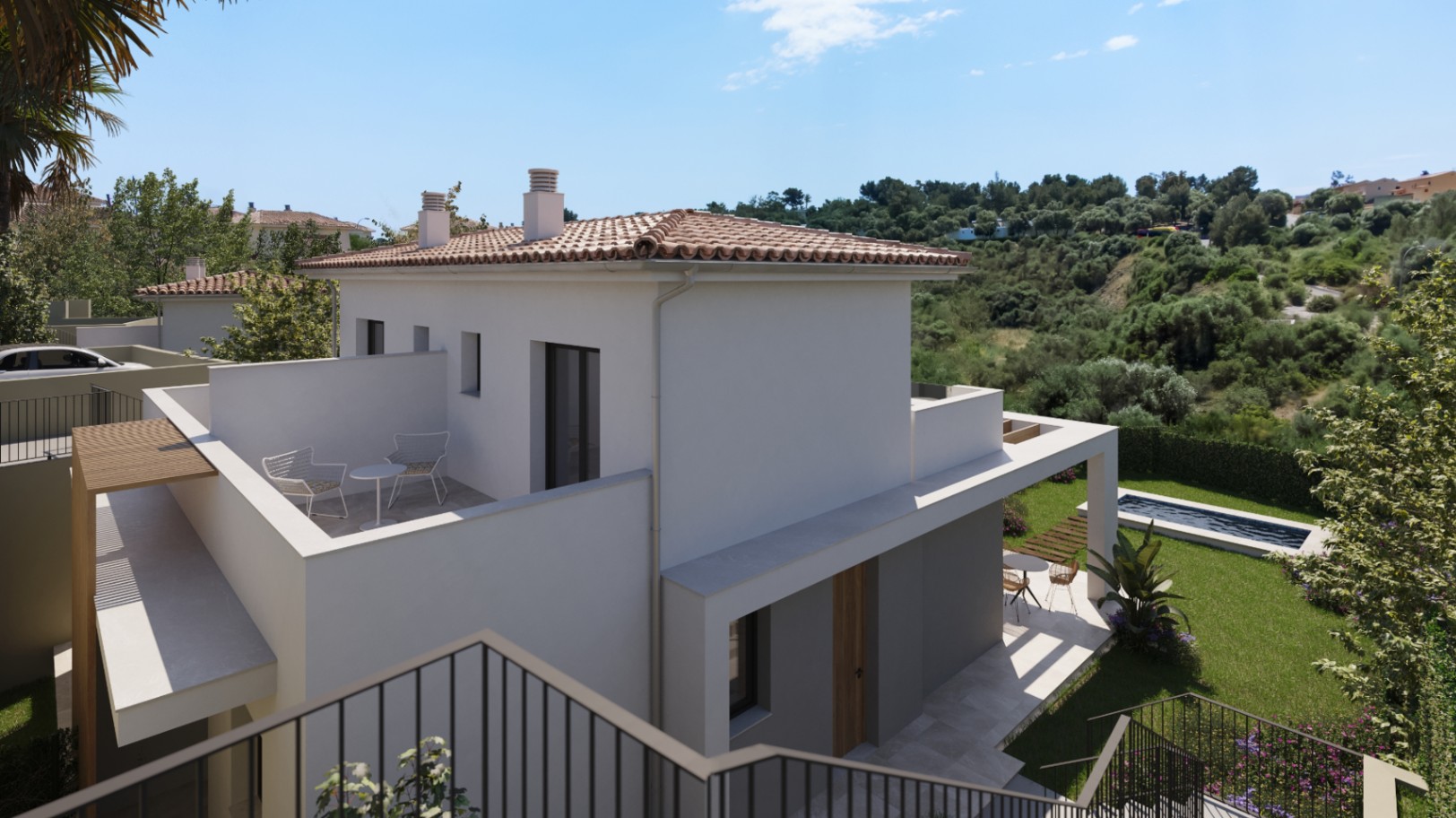 Exclusivo complejo residencial de villas en Cala Romántica.