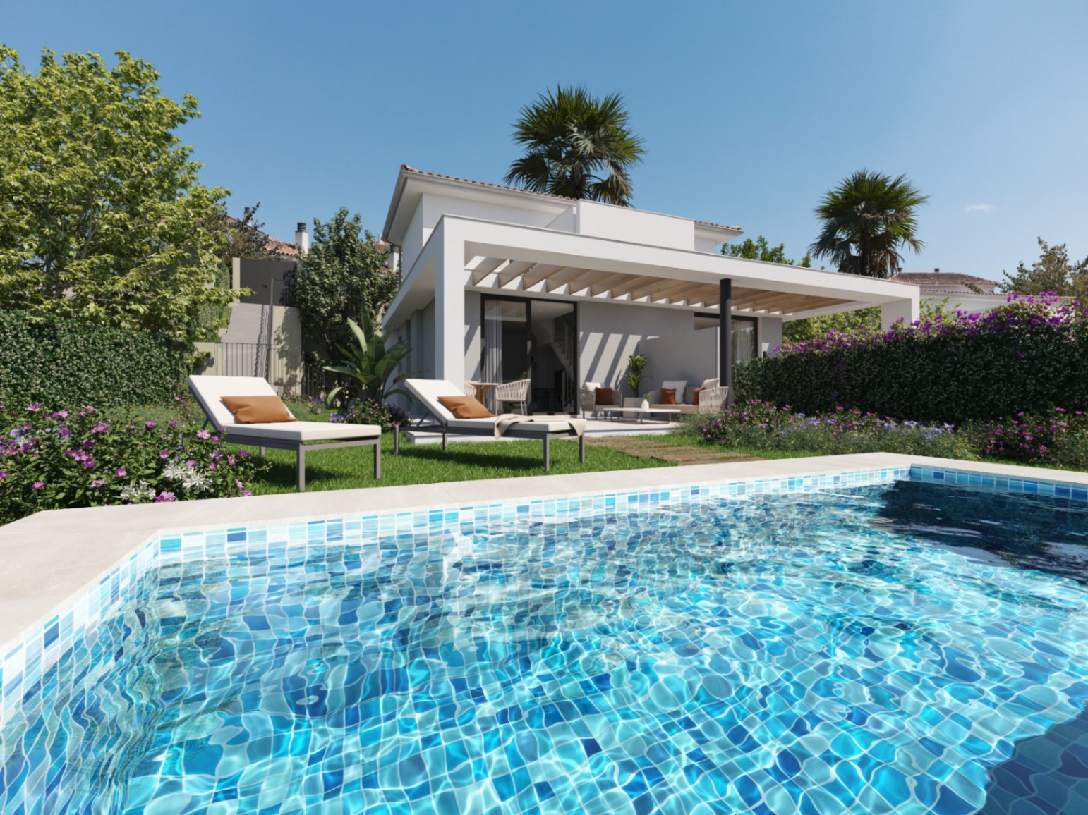 Exclusivo complejo residencial de villas en Cala Romántica.