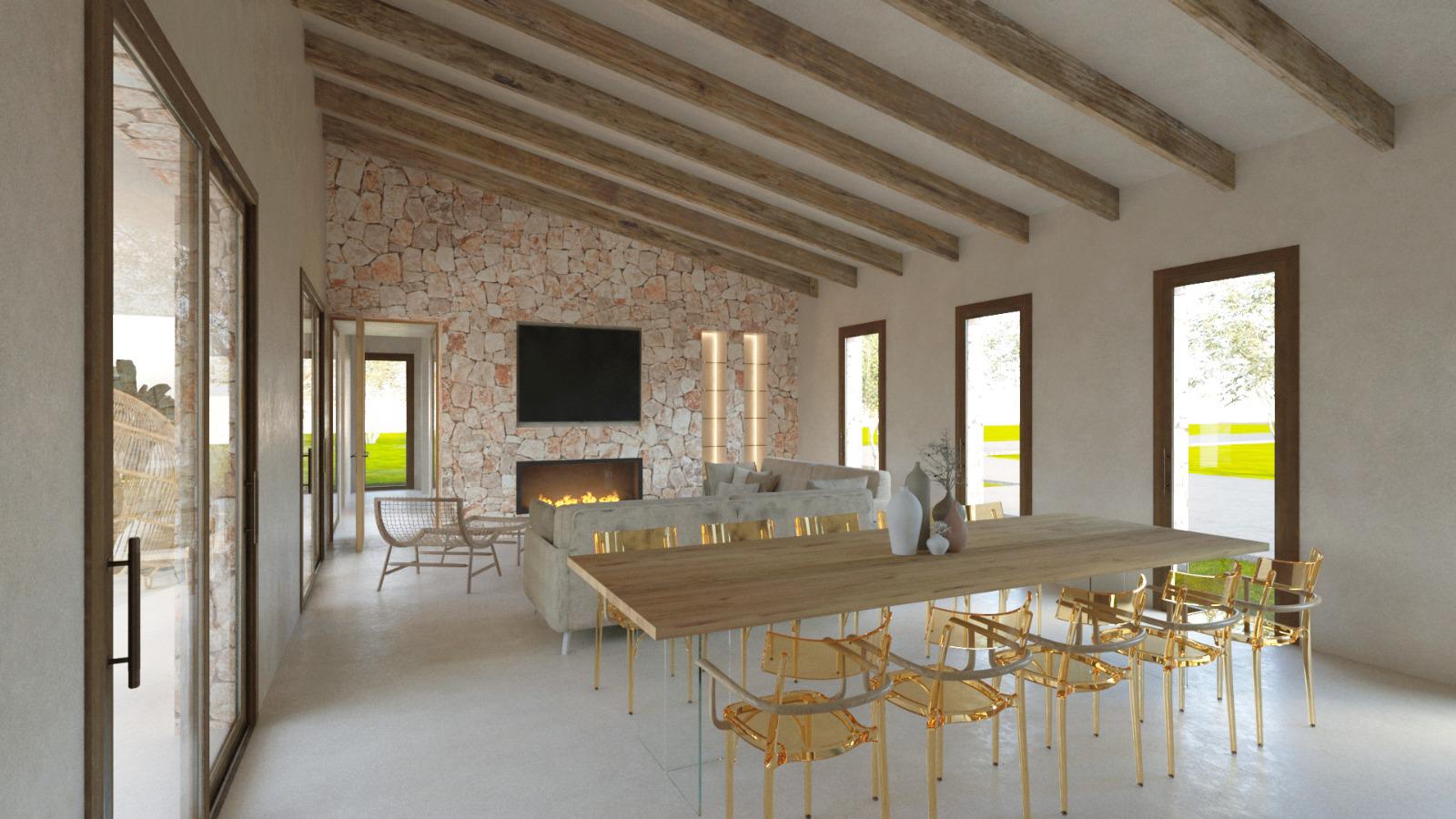Terreno Rústico con Proyecto Básico en Hermoso Entorno Rural, Sineu.