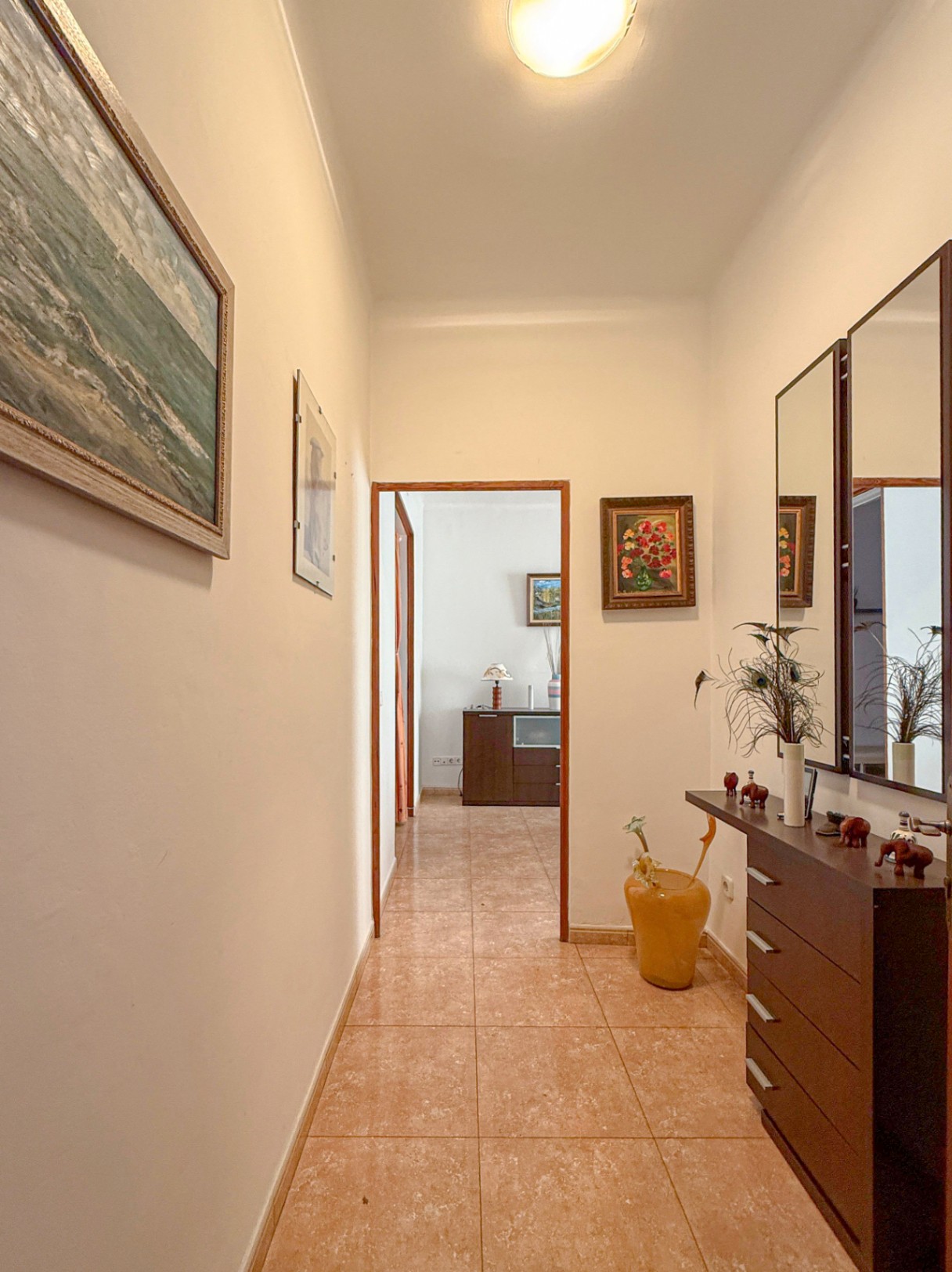 Spacious Duplex House in Llubí with Patio, Garage, and Potential for Upgrades