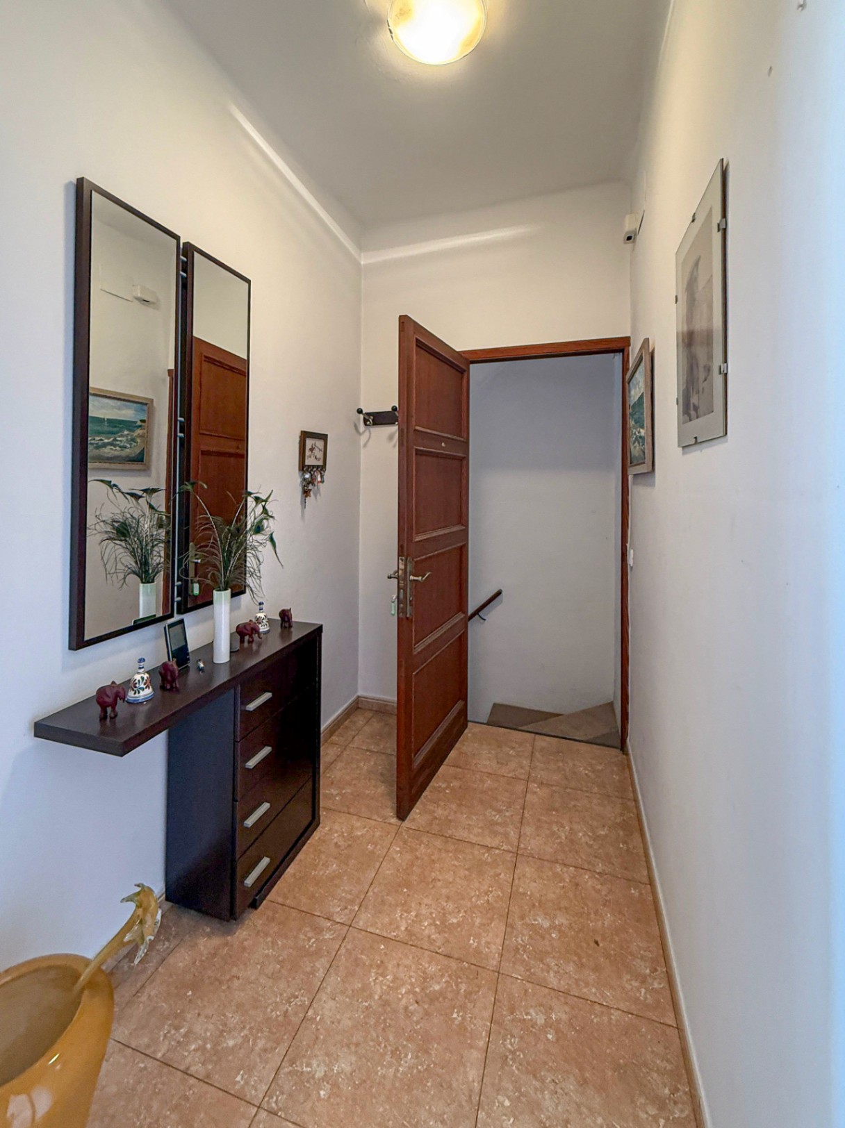 Spacious Duplex House in Llubí with Patio, Garage, and Potential for Upgrades